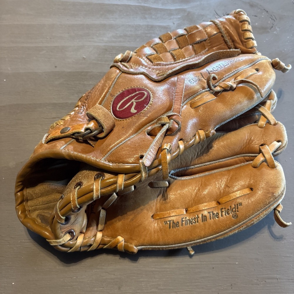 Vintage 1970s Rawlings Dave Parker 1205 12" Leather Baseball Softball Glove RHT